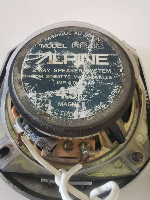 Vintage Alpine 2 way  car speakers