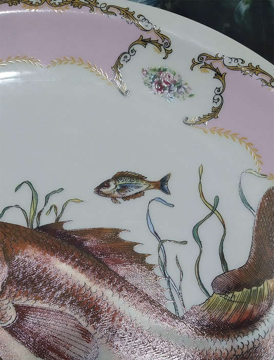 Vintage Royal Tognana Porcellane Fish Plate