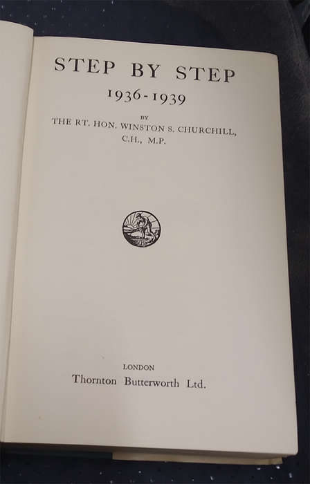 Step by Step 1936-1939 by Winston Churchill (1st Edition, 4th Impression)