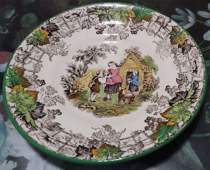 2 Cups & 1 Saucer - Spode Byron Multicolour London