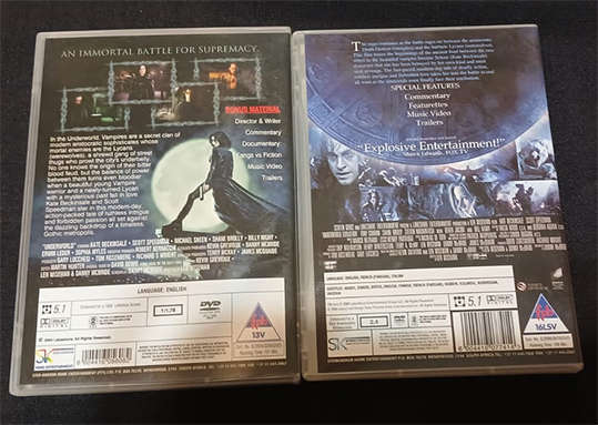Set of 2 DVD's - Underworld & Underworld Evolution