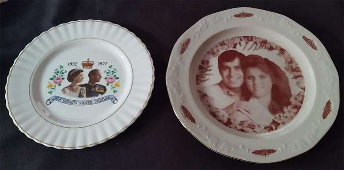 Pair of Commemorative Porcelain Ornamental Plates