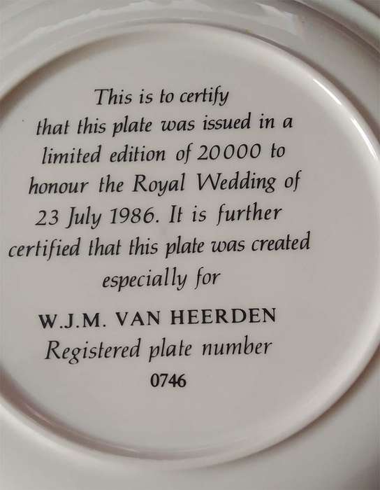 Pair of Commemorative Porcelain Ornamental Plates