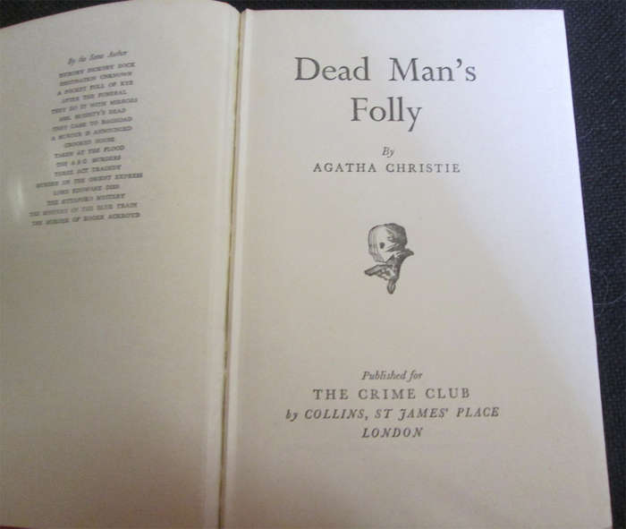 Dead Man's Folly by Agatha Christie (1st Edition)