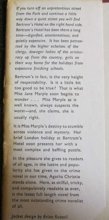 At Bertram's Hotel by Agatha Christie (1st Edition)