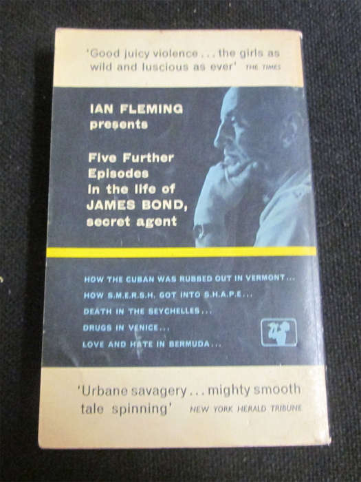 2 Soft Cover Ian Fleming Books - For your eyes only & Her Majesty's Secret Service
