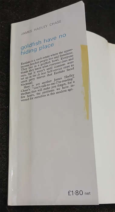 Goldfish have no hiding place by James Hadley Chase (1st Edition)