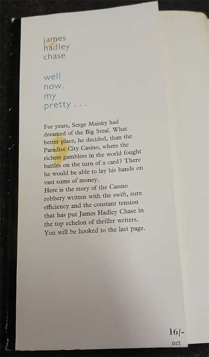 Well now, my Pretty... by James Hadley Chase (1st Edition)