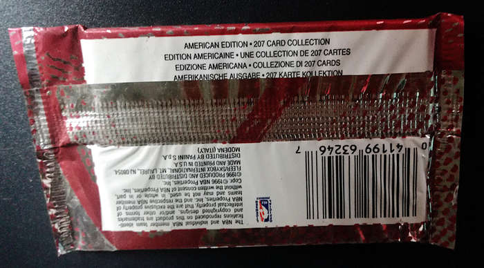 18 Sealed Packs Fleer 1996-97 NBA Series 1 Trading Card Packs. KOBE ROOKIE YEAR