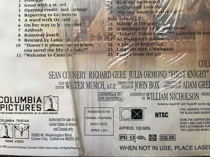 First Knight (Laserdisc)