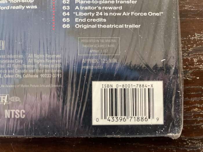 Air Force One (Laserdisc)