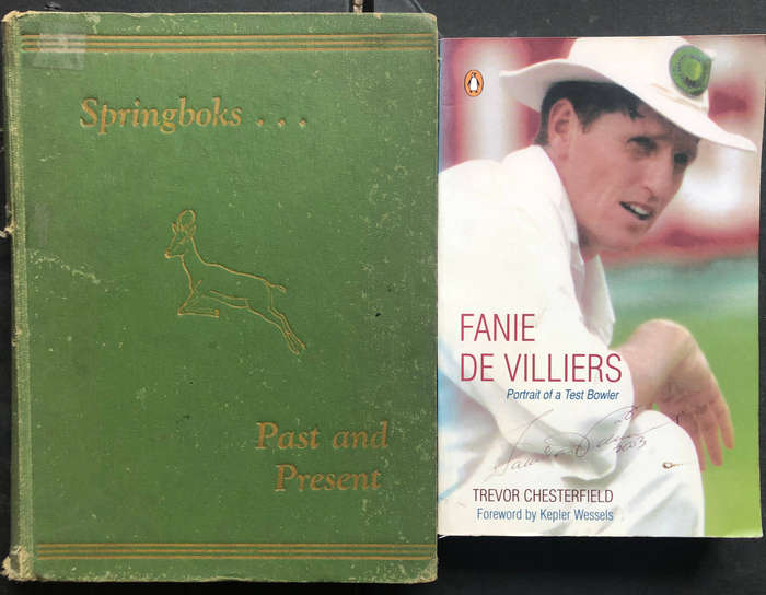 Fanie de Villiers SIGNED by Trevor Chesterfield Springboks Past and Present 1888-1947 First Edition