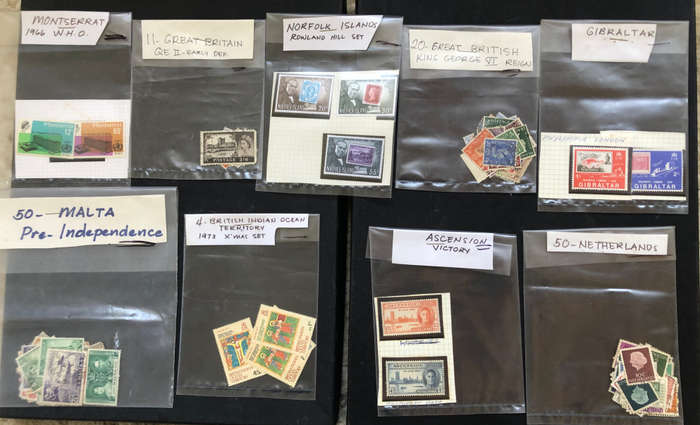 Stamps 17 Packets Sorted by Collector