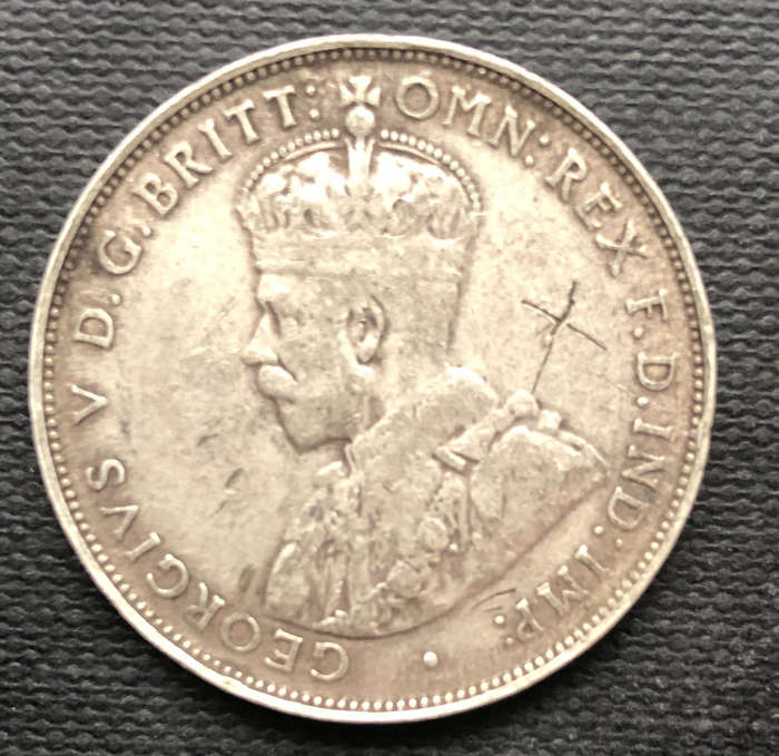 Silver British West Africa Two Shillings 1913 with H Mint Mark