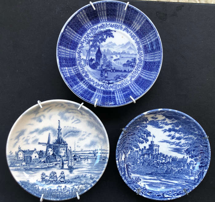 MINTON BUTTER PAT DISH 1908 CLAIN & PERRIER, JOHNSON BROS & UNICORN TABLEWARE BUTTER PAT DISHES