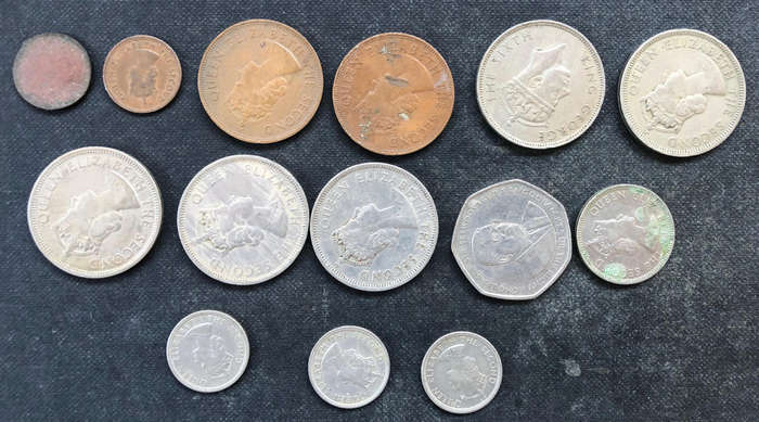 MAURITIUS 1883 1951 1956 1971 1975 1978 1997 1 Cent 5 Cents Quarter Rupee Half Rupee 1 Rupee 10 ....