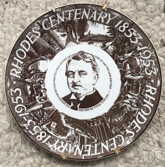 ROYAL DOULTON RHODESIANA RHODES CENTENERY PLATE 1853-1953