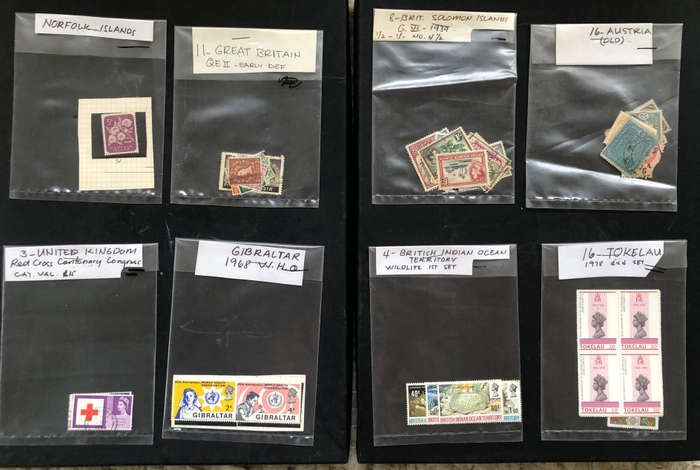 Stamps 17 Packets Sorted by Collector