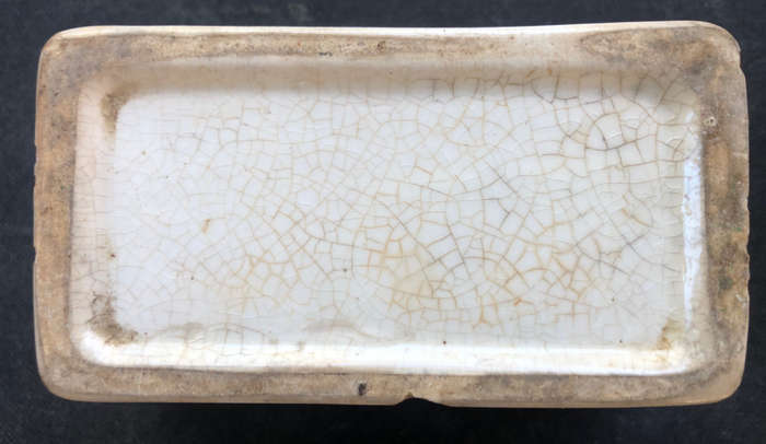 ANTIQUE `THE SERIES` PORCELAIN POSTAGE STAMP BASIN
