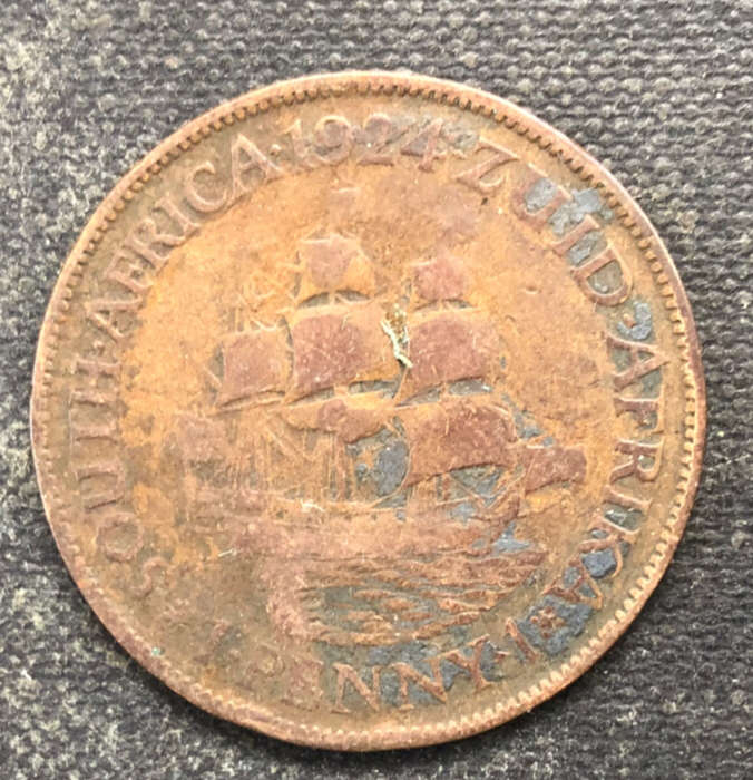 PENNY 1924 UNION OF SOUTH AFRICA