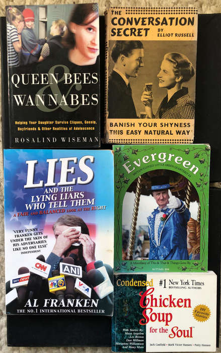 Lies by Franken Queen Bees Wannabees by Wiseman The Conversation Secret by Russell Evergreen........