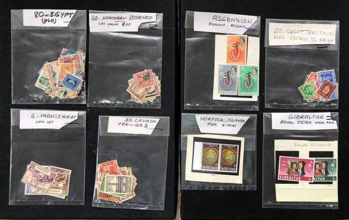 Stamps 17 packets sorted by collector