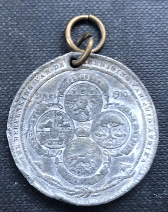 1910 Union of South Africa Medallion