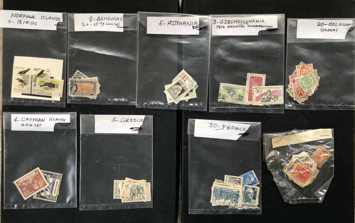 Stamps 17 Packets Sorted by Collector