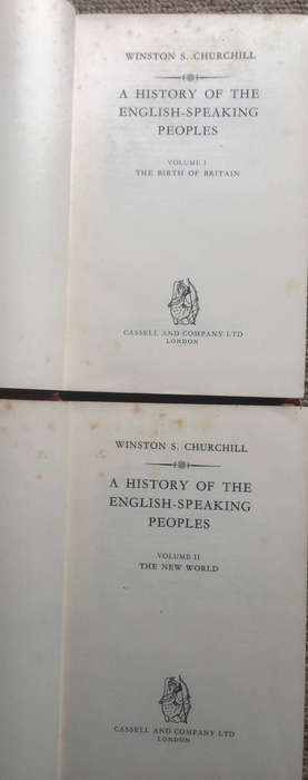 A History of the English Speaking Peoples by Winston Churchill First Edition Volumes 1 and 2