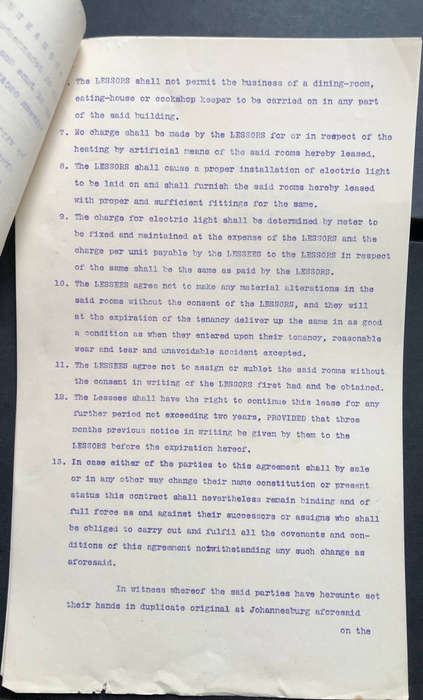 STAMP ZUID AFRIKAANSCHE REPUBLIEK ZEGELREGT 1897 ON GOLDFIELDS LEASE DOCUMENT