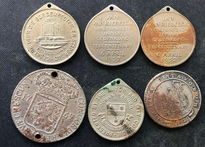 Van Riebeeck Medals and Replicas Collection of 6