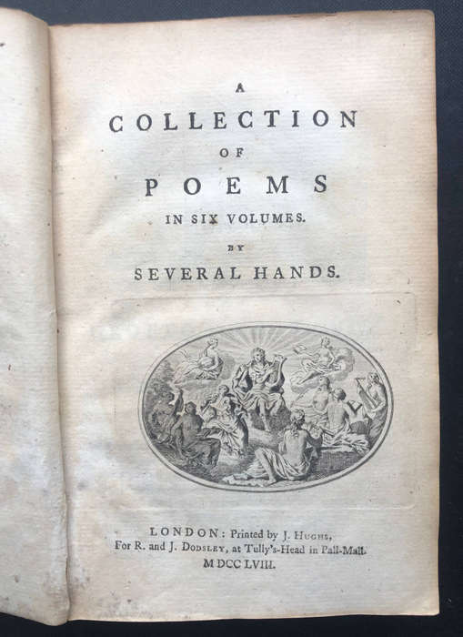 A Collection of Poems 1758 Volume lll by Several Hands