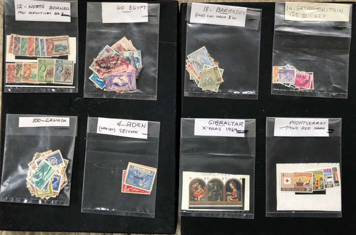 Stamps 17 Packets Sorted by Collector