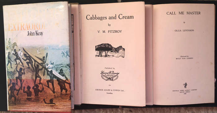 Call me Master by Levinson Cabbages & Cream by Fitzroy Explorers Extraordinary by Keay