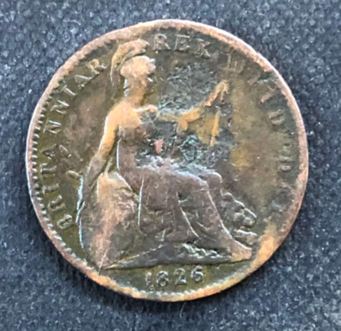 FARTHING 1826 GEORGE IV UK