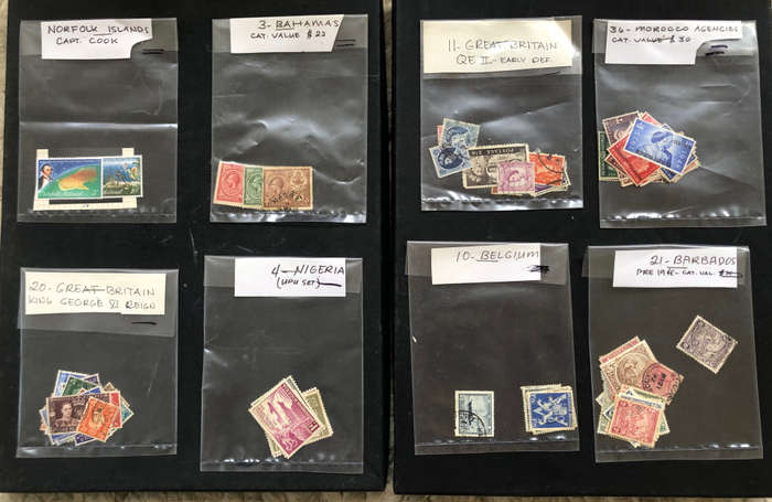 Stamps 17 Packets Sorted by Collector