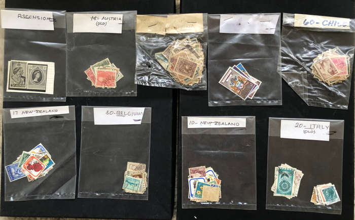 Stamps 17 Packets Sorted by Collector