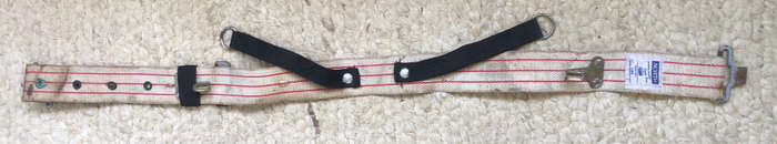 SAFETY BELT MINER WEBBING MADE BY NORTH INDUSTRIES
