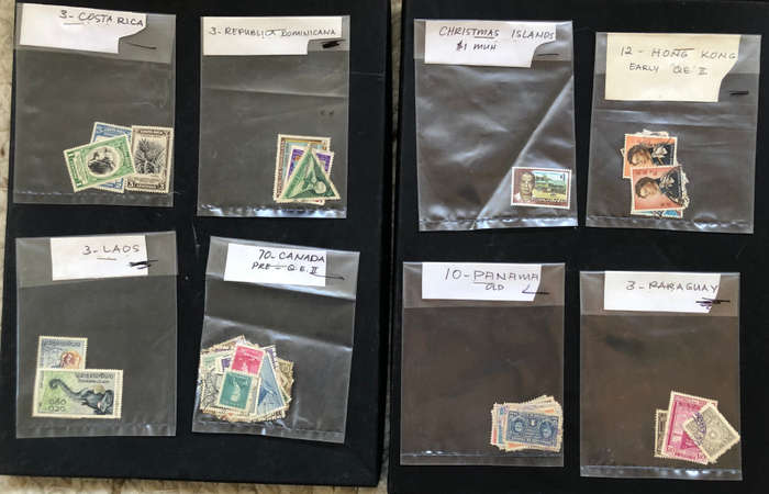 Stamps 17 Packets Sorted by Collector