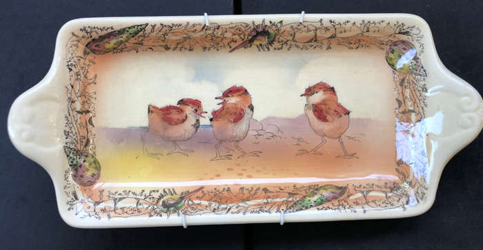 ROYAL DOULTON PLOVER CHICKS ON SANDWICH TRAY SERIESWARE