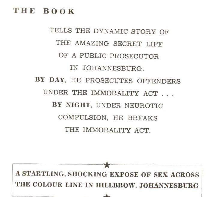 An Act of Immorality  --  Des Troye