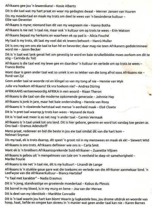 Hoekom Afrikaans  --  Danie Langer en Chrisna Nel