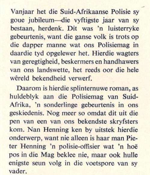 Hulle vir jou Suid-Afrika  --  Nan Henning  --  1963