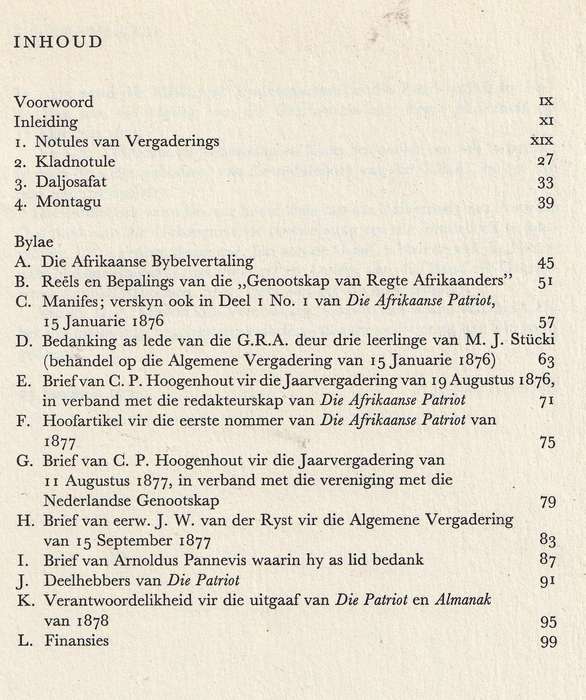 Notules van die Genootskap van Regte Afrikaners 1875 - 1878