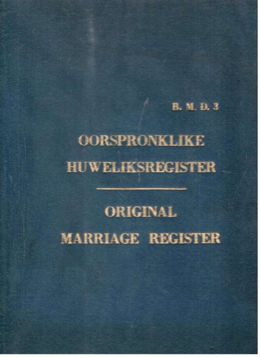 Oorspronklike Huweliksregister