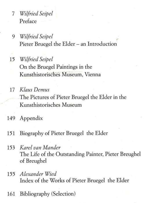 Pieter Bruegel the Elder  --  Wilfried Seipel