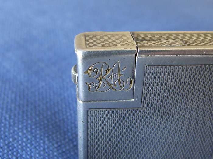 Vintage silver plated DUNHILL Savory "Square Boy" petrol lighter