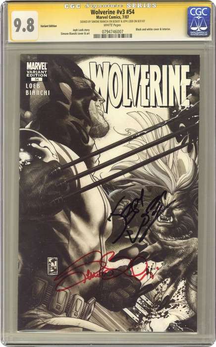 Wolverine (2003 2nd Series) 54B CGC 9.8 SS Bianchi/ Loeb