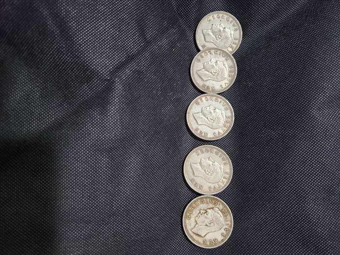 Set of 20 SA Union coins