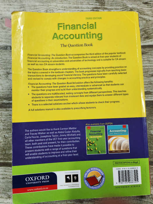 Financial Accounting : The Question Book